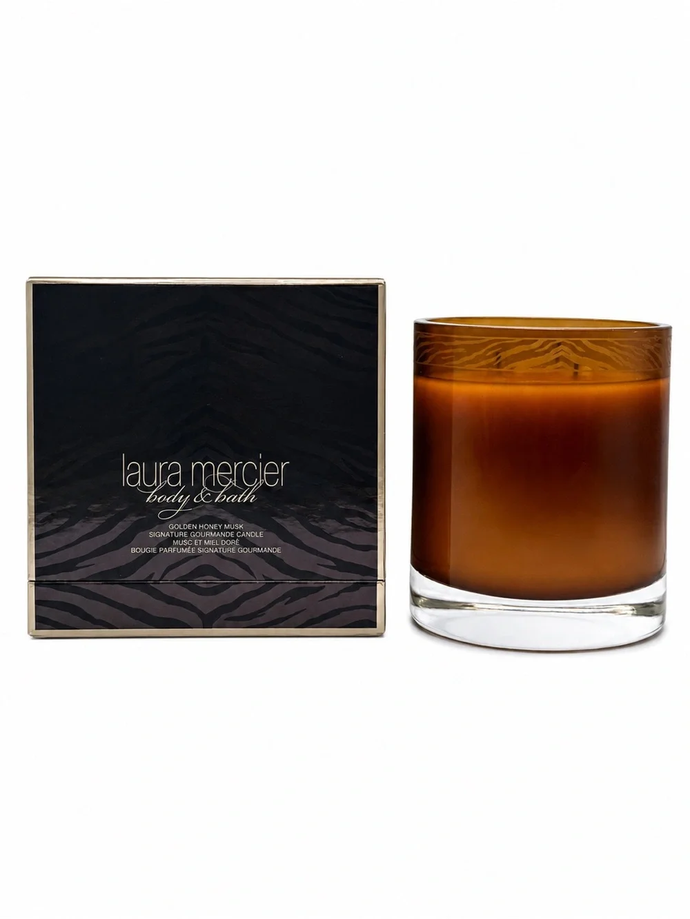 New-Laura Mercier Bath & Body Golden Honey Musk Signature Gourmande Candle 17 oz